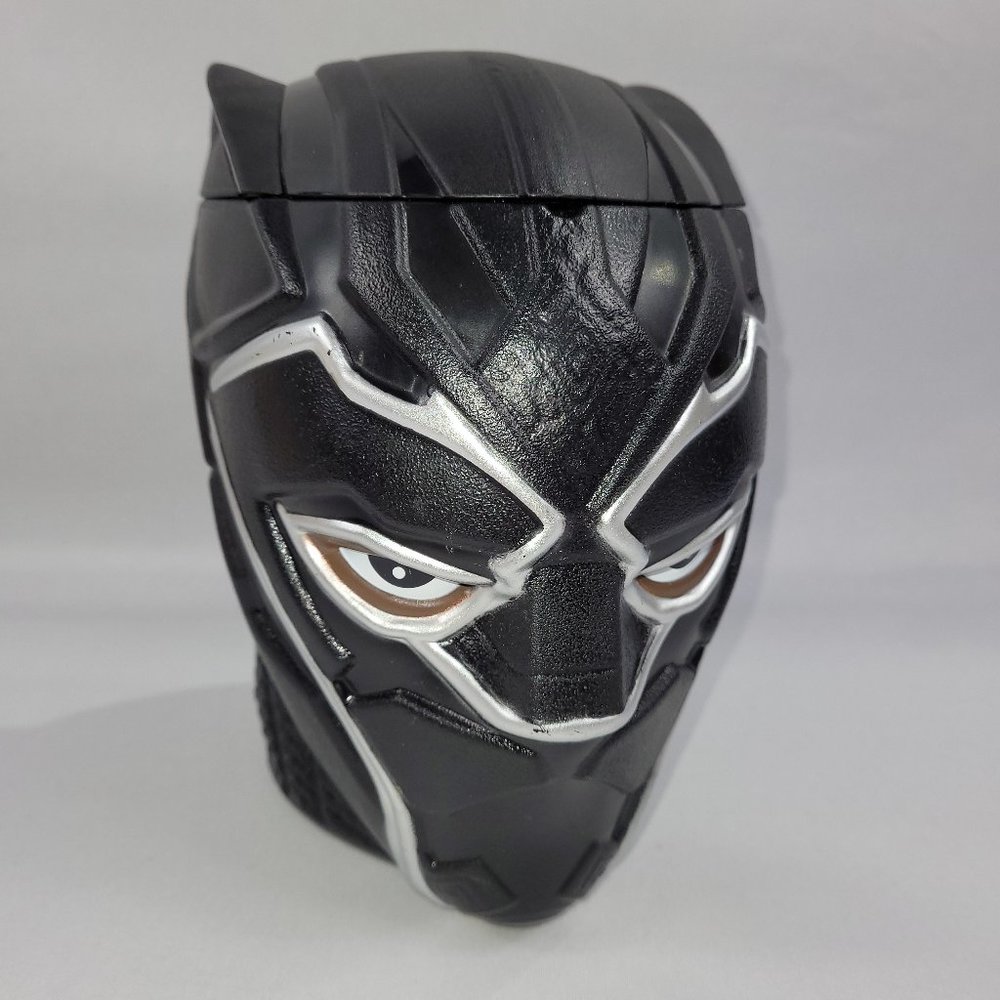 Black Panther 2018 Movie Head Popcorn Bowl Container Theatre Promo Marvel Comics